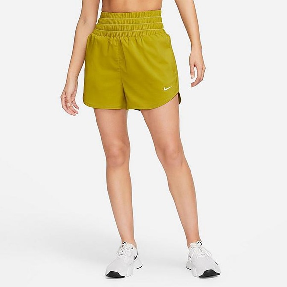 NWT Nike One Dri-FIT Ultra High-Waisted 3" Brief-Lined Shorts M Moss $45 MSRP - Picture 4 of 16